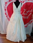 Wedding Dress size 12 ivory taffeta Benjamin Roberts check measurements R