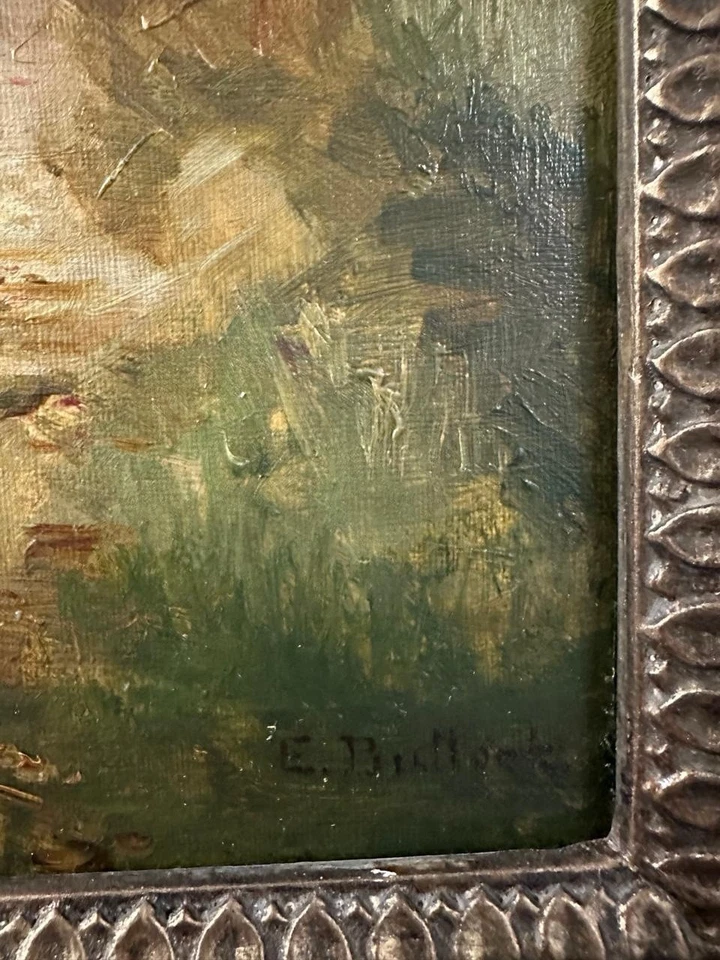 Edith Bullock : Young Lady With Deer , Oil On Canvas , Signed - Image 3 of 4