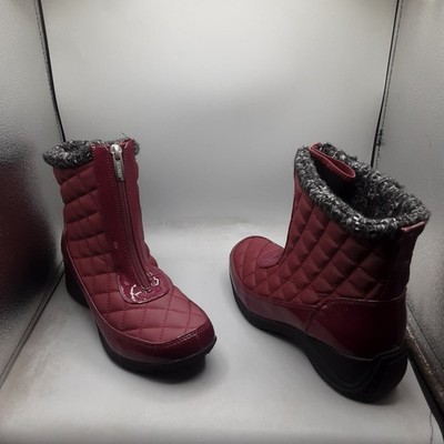 Khombu Megan Boots Women's 6.5W Red Burgundy Wedge A261