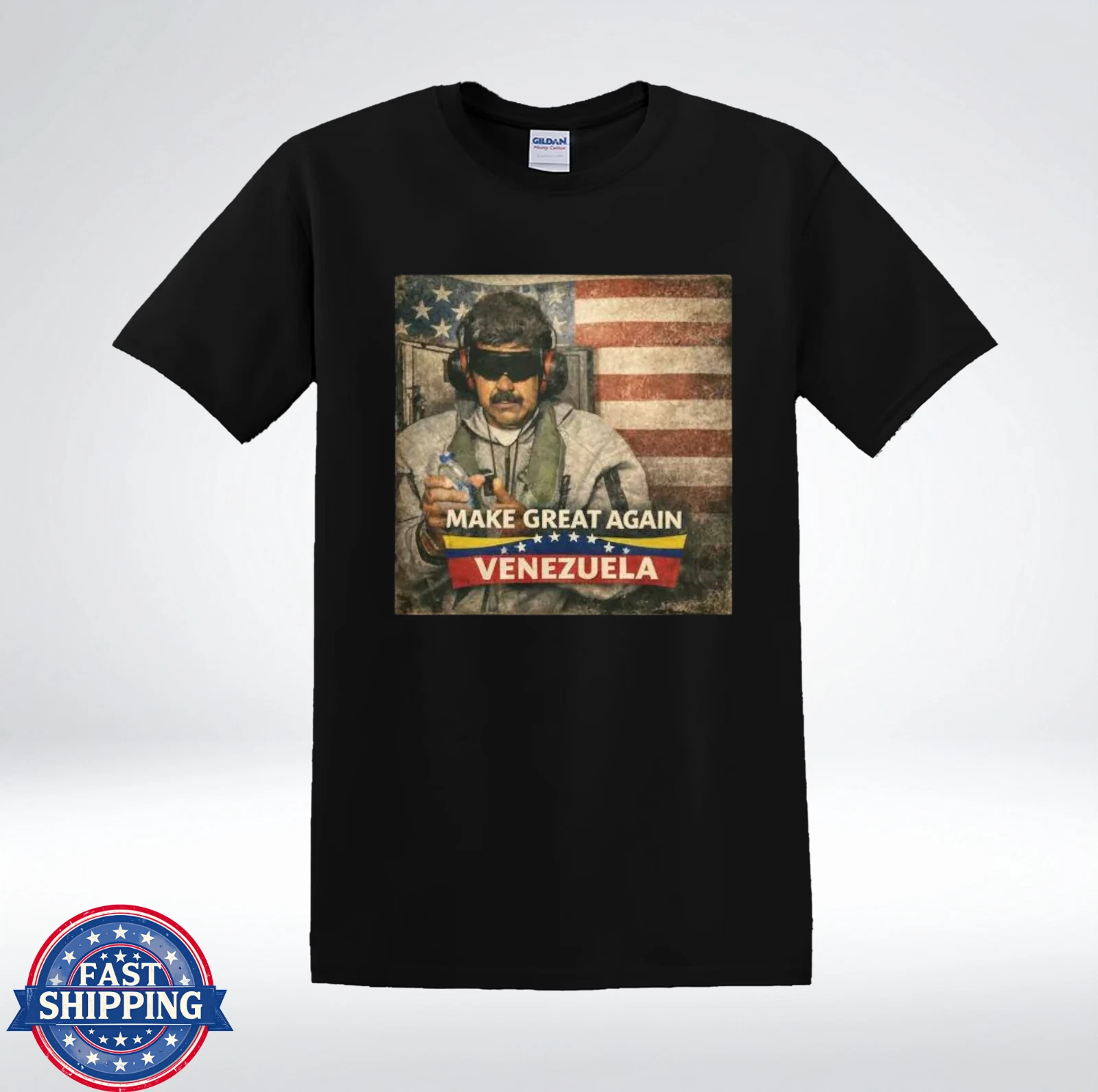 Make Great Again Venezuela Political Satire Graphic T-Shirt