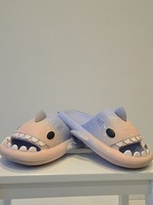 Shark slippers sliders for pool or indoor use - UK size 6.5-7 which is CH 40-41