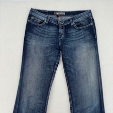 BKE Madison Bootcut Jeans Womens 30 Dark Wash Stretch Contrast Stitch Denim