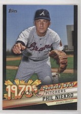 2020 Topps Decades Best Pitchers Black 15/299 Phil Niekro #DB-40 HOF 06m0
