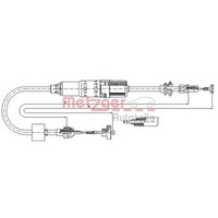 Metzger Kupplungsseil FüR VW Polo 6N1 Van Kasten 86CF