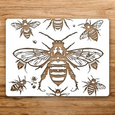 Honey Bee Patte Large Reusable Wall Stencil For Painting DIY Home Decor Template