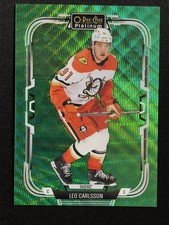 25-26 UD O-Pee-Chee Platinum Emerald Surge 111 Leo Carlsson /10