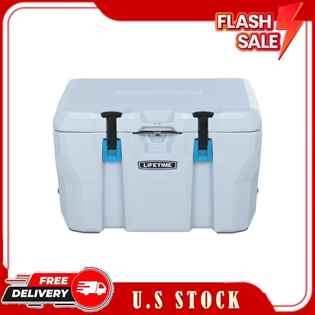 Lifetime 55QT Bear-Resistant Camping Cooler, High-Performanc