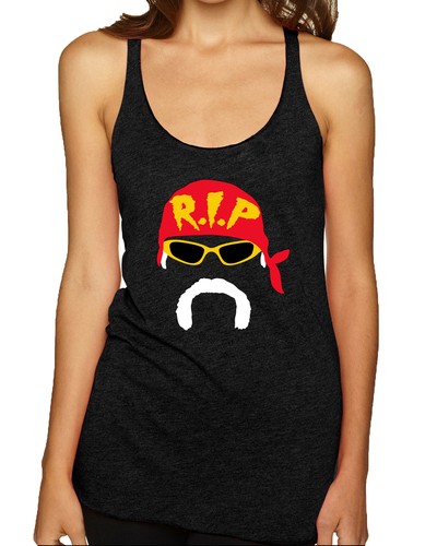 RIP Silhouette Wrestling Legend Mania Racerback Tank Top - 第 1/3 張圖片
