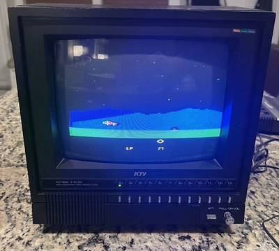 #ad vintage KTV 9” AC DC high contrast resolution CRT TV Monitor KCT 9005 Tested $99.95