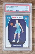 🏀 LaMelo BALL RC Rookie PSA 9 2020 Panini Hoops #223 Mint