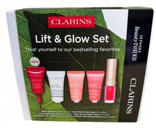 CLARINS Lift Glow Set EYE LIFT Lip Oil MULTI-ACTIVE DAY/NIGHT CREAM Mask NIB