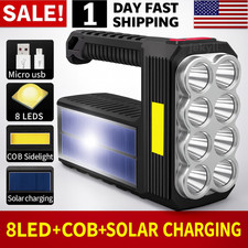 Super Bright 12000000LM Torch LED Flashlight USB Rechargeable Tactical lights US