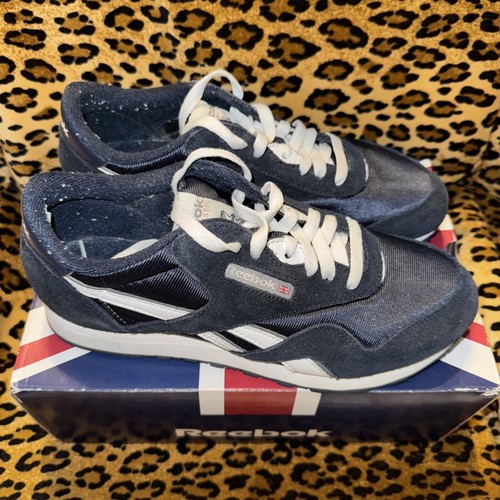 Reebok Classic Nylon Women’s Running Shoe Navy Blue Athletic Sneakers 8.5 1185 - Picture 3 of 8