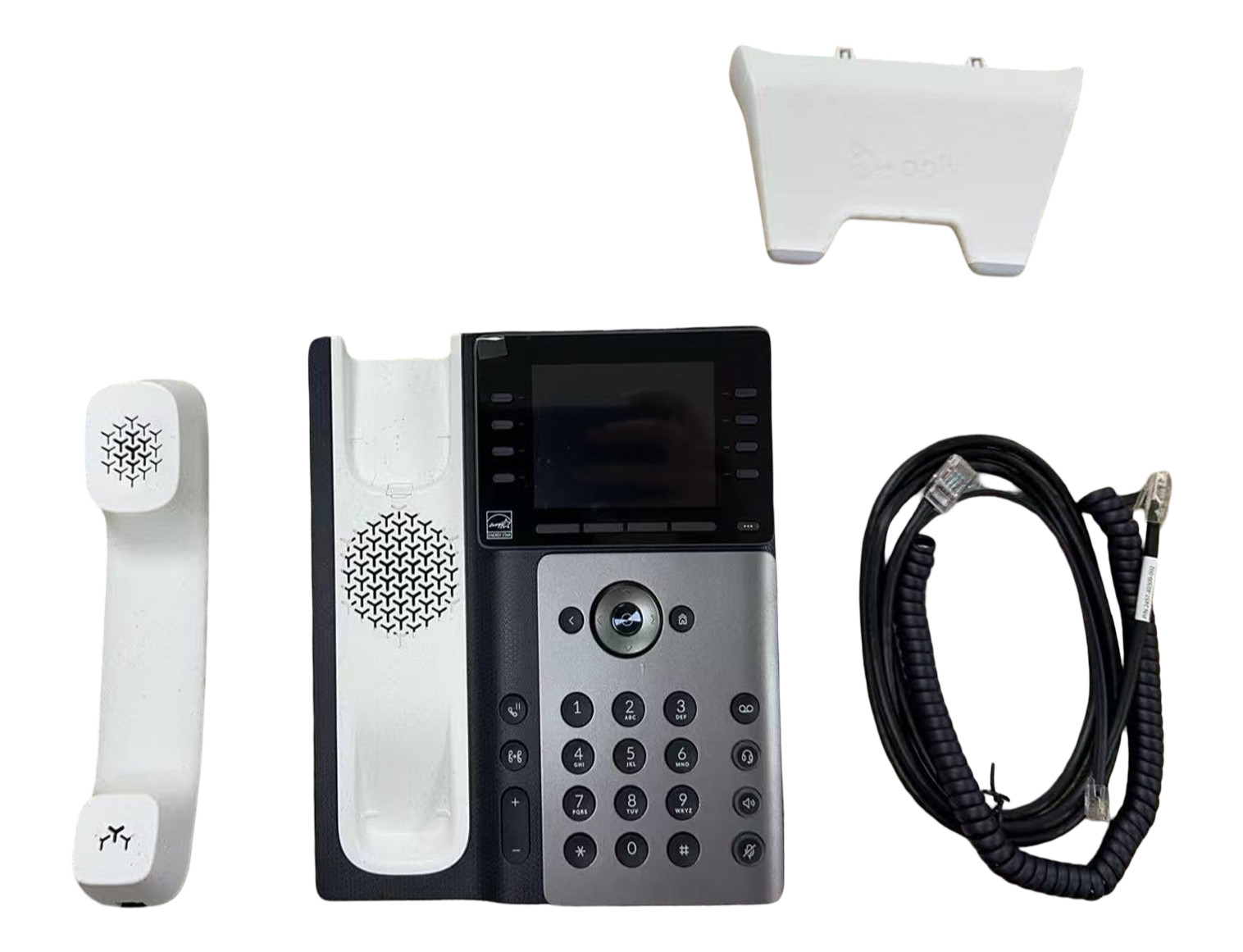 Poly Edge E350 IP Desk Phone with Color LCD, 8 Line Keys, US
