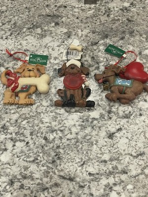 Vintage Kurt S. Alder, Dog Themed Christmas Ornaments, Set Of 3