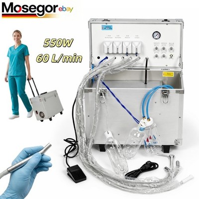 550W Mobile Dentaleinheit Tragbare Behandlungseinheit Dental Unit&Luft Kompresso