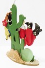 Emgee Hawaii Bucking Bronco Cowboy Santa Claus Horse Wooden Wood TLC Ornament — photo 5