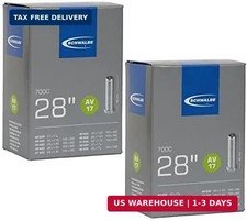 Schwalbe AV17 Inner Tubes 700 x 28-45c / 28" 27", Schrader Valve Pack of 2 
