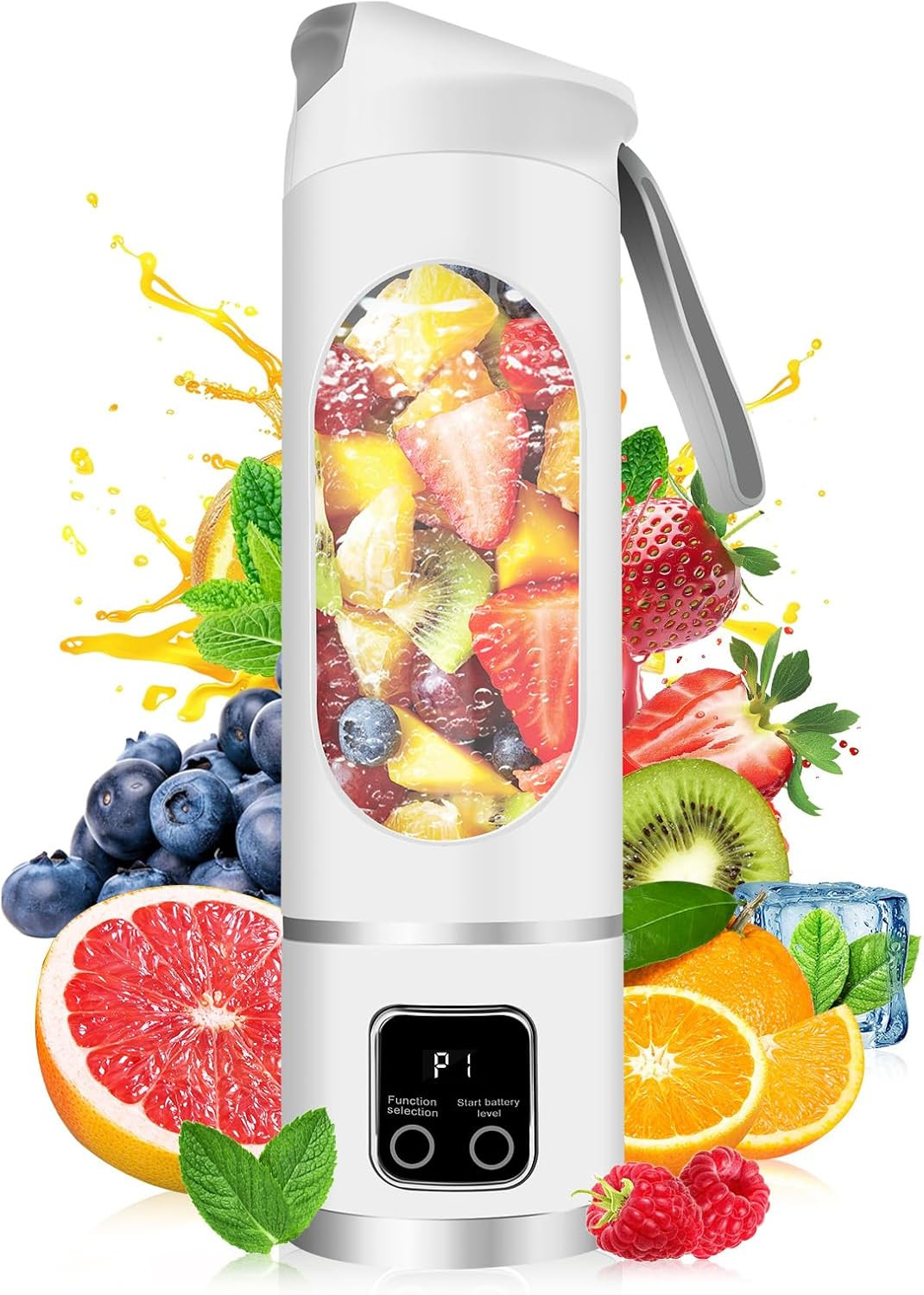 Portable Blender Personal Electric USB，500ML Portable Juicer Shakes and Smoothie