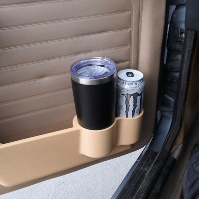 Left AND Right side - BMW E30 Door Pocket Cup Holder Replacement   TAN   2 Piece