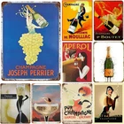 Champagne Tin Metal Signs Home Décor 8x12 Aperol Wall Decoration Plaque Vintage