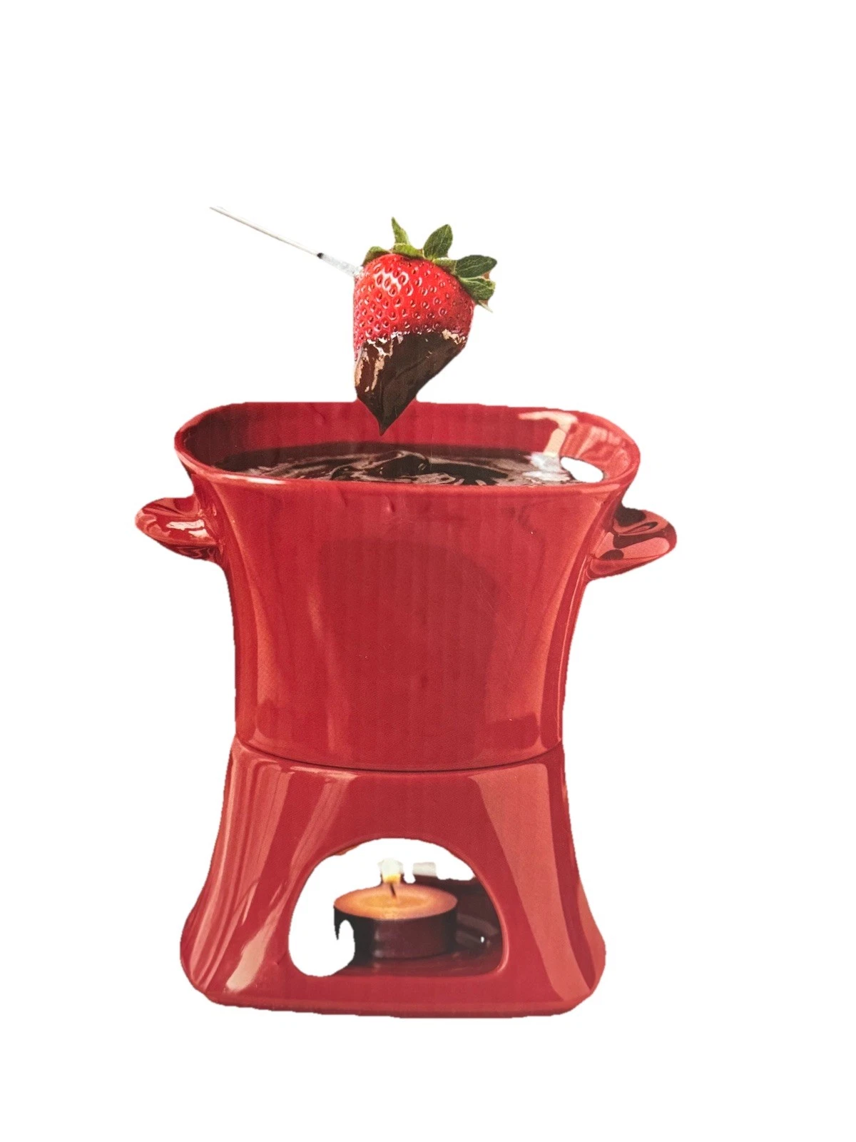 Williams Sonoma Fondue Set Stoneware Chocolate Fondue Pot Set NEW
Opens in a new window or tab