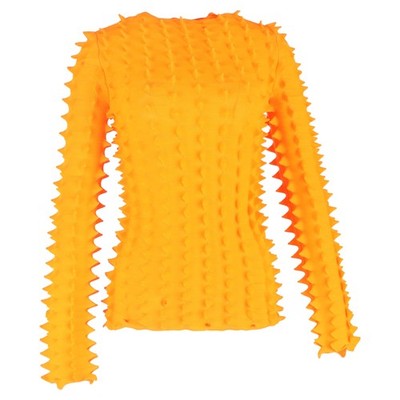 Loewe X Paula's Ibiza 3D Spike-Knit Sweater In  Polyester Women Orange Size 34