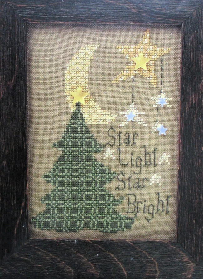 Kit de punto de cruz contado árbol de Navidad STAR LIGHT STAR BRIGHT Foto 2 de 3