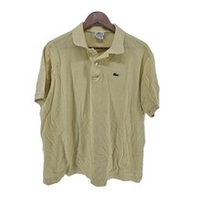 Lacoste Polo Shirt Mens 7 XXL Pale Yellow Classic Fit Pique Short Sleeve Logo