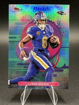 Topps 2025 Topps Finest Performance Lamar Jackson Ravens /250 #124