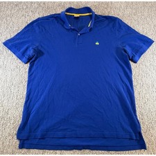 Brooks Brothers Polo Shirt Mens XL Blue Performance Original Fit Cotton Pique