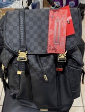 Sprayground Black/Gray Checkered Shark Mouth ...