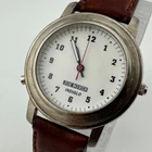 VTG Joe Boxer Timex Indiglo Quartz Watch Men Silver Leather Analog New Battery