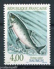 FRANCE - 1990 - timbre 2665, ANIMAUX, POISSONS, SAUMON, neuf**