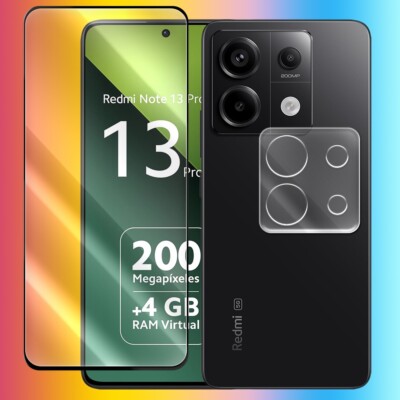 Upgraded Premium Real Screen Film + lens Protector Fits Xiaomi Redmi Note 13 Pro