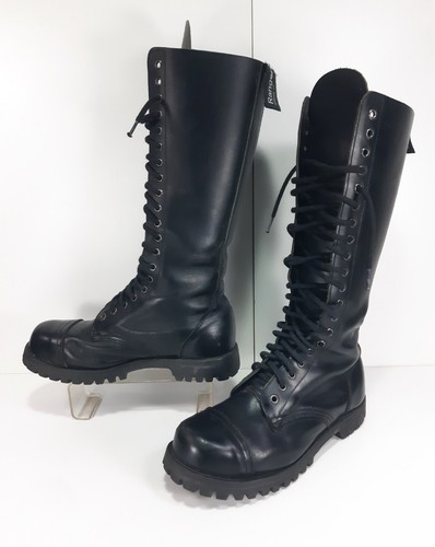 SHELLYS RANGERS 7391 UK 20 Eyelet Hole Leather Boots size eu40/uk7