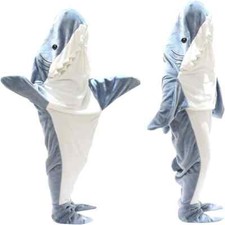 Shark Sleeping Bag Pajamas Office Nap Shark Blanket Throw Mermaid Shawl Blanket
