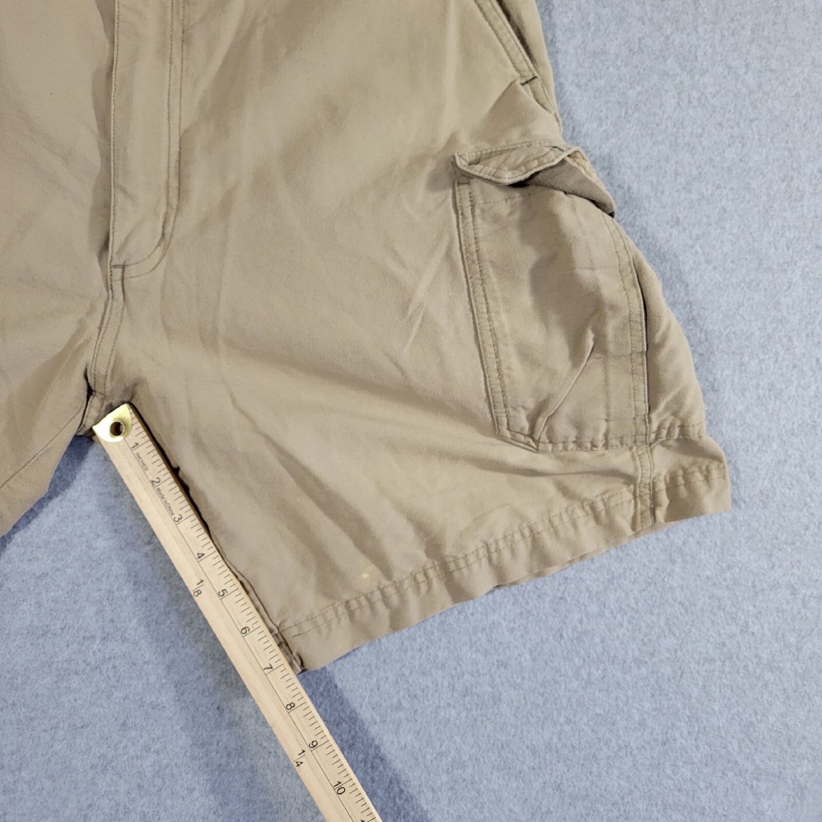 REI Cargo Shorts Men's 34 Hybrid Outdoor Beige Canvas… Gem