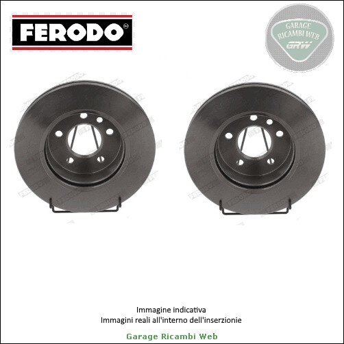 DDF1732-1 Kit 2 dischi freno Ferodo Posteriore per RENAULT FLUENCE SCENIC MEGAN