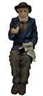 Dollhouse Old Man with Pipe Sitting 1:12 People Resin Figure