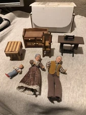 Vintage Concord Miniature Dollhouse Grandma Grandpa Sewing Machine Others