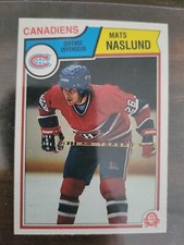 1983-84 O-PEE-CHEE MATS NASLUND ROOKIE Hockey Card NM/M or better see pics OPC
