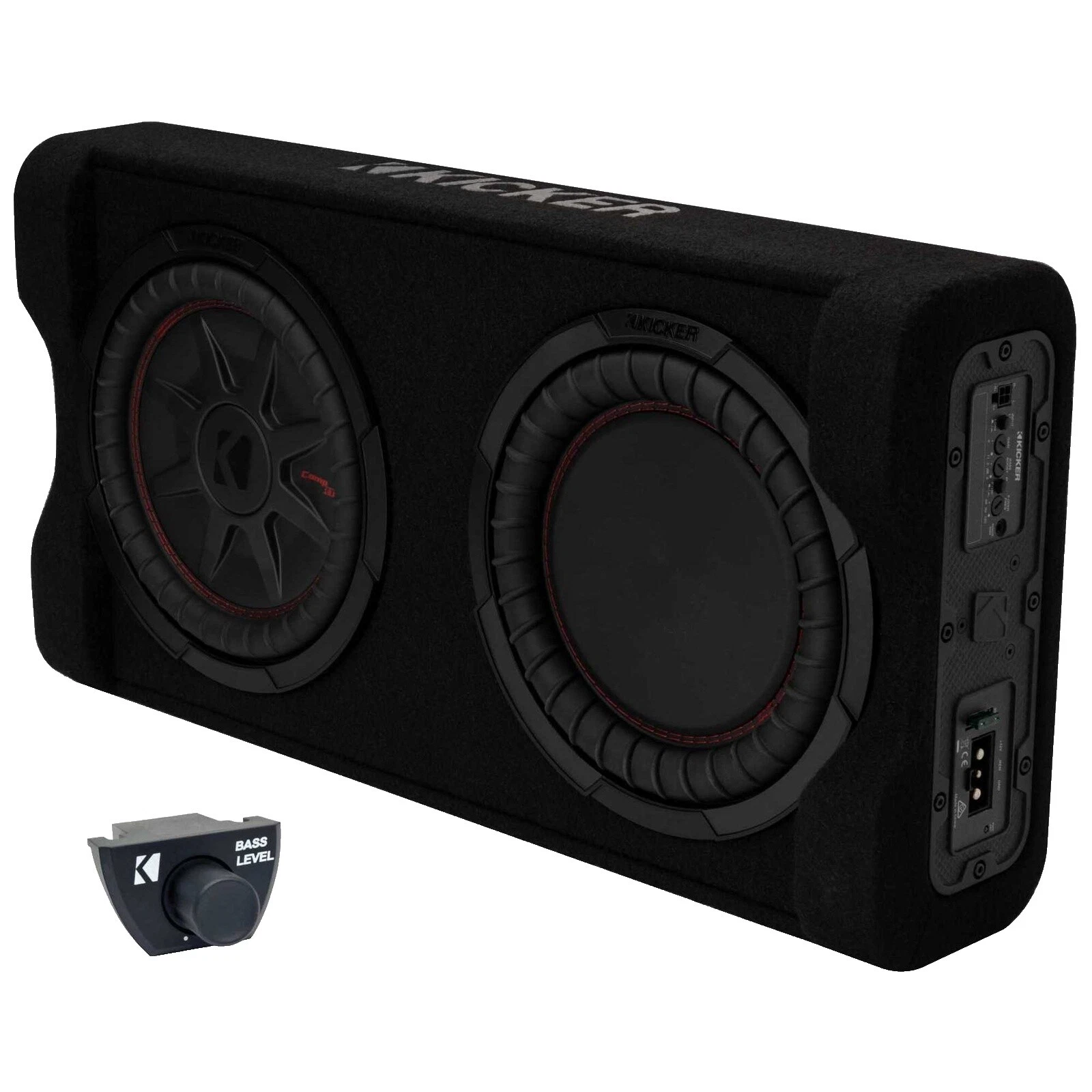 KICKER Enclosed Powered Car Subwoofers 10in. Speaker