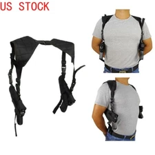 Double Gun Shoulder Holster Left Right Hand Pistol Adjustable Holster Pouch