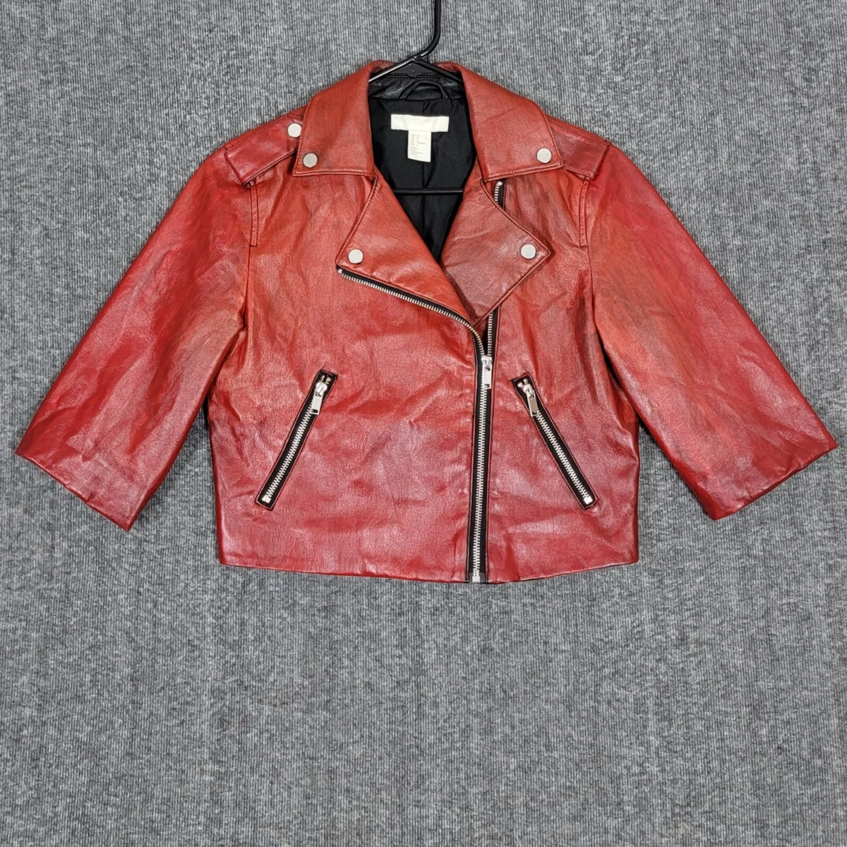 H&m clearance red jacket