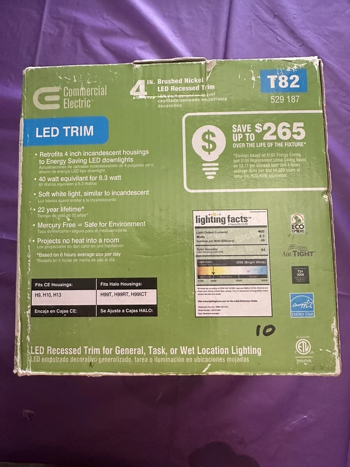 Eléctrico comercial 4 pulgadas Borde empotrado bronce claro o níquel y ajustable Foto 2 de 4