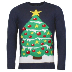 mens christmas tree jumper