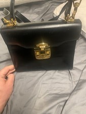 GUCCI Authentic Black Padlock Top Handle Bag ...