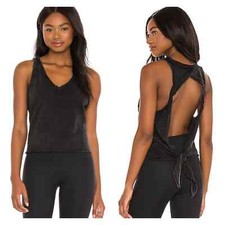NWOT Free People FP Movement Kickin It Tank in Black Sz Medium