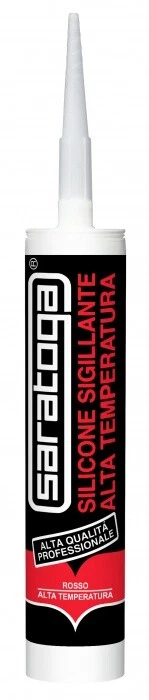 Silicone sigillante termico ALTA TEMPERATURA rosso SARATOGA cartuccia 310 ml